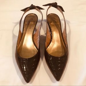 NWT Anne Klein 9M dark brown heels